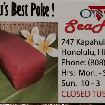 Ono Seafood - Info to da max - Seafood Near Me - Honolulu, Hawaii