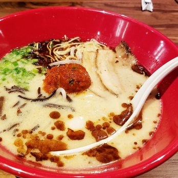 Ippudo San Francisco - Akamaru with Poached Egg - Ramen Near Me - San Francisco, California Ippudo San Francisco - Akamaru with Poached Egg - Ramen Near Me - San Francisco, California