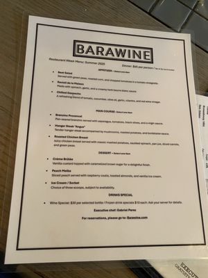 Menu photo 3 Barawine New York, NY