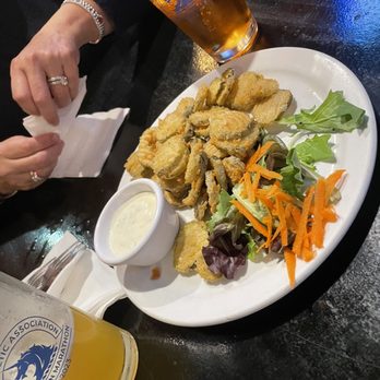 The Hub Pub - Fried pickles to start. - Pubs Near Me - Boston, Massachusetts