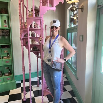 Honeydukes - Pink spiral staircase - Candy Stores Near Me - Orlando, Florida Honeydukes - Pink spiral staircase - Candy Stores Near Me - Orlando, Florida