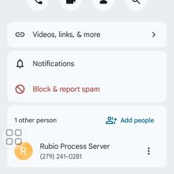 Rubio’s Attorney Services - Whose number  is this.