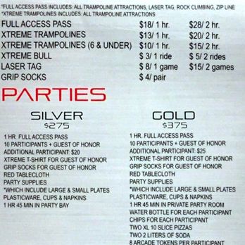 Flip N Out Xtreme - Pricing $18 an hour full access  Also, $79 for a month access pass and $60 for a second kid. - Kids Activities Near Me - Henderson, Nevada