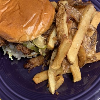 Red Dirt Revival - Nashville Hot Chicken Sandwich with fries - Food Trucks Near Me - St. Louis, Missouri Red Dirt Revival - Nashville Hot Chicken Sandwich with fries - Food Trucks Near Me - St. Louis, Missouri