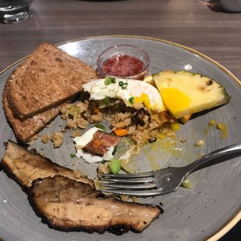 Basalt - Almost gone but it's pork belly fried rice with egg and toast - New American Near Me - Honolulu, Hawaii