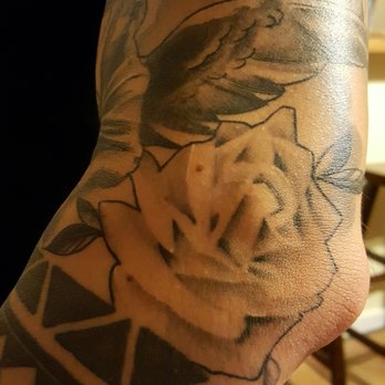 1 Point Tattoo - Notice how rose is incomplete - Tattoo Near Me - Kailua, Hawaii 1 Point Tattoo - Notice how rose is incomplete - Tattoo Near Me - Kailua, Hawaii