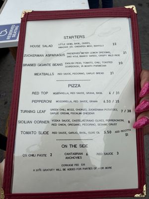 Menu photo 2 Quarter Sheets Los Angeles, CA