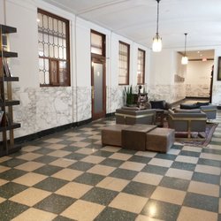 Detroit Foundation Hotel - Sitting area right outside 3rd floor elevators