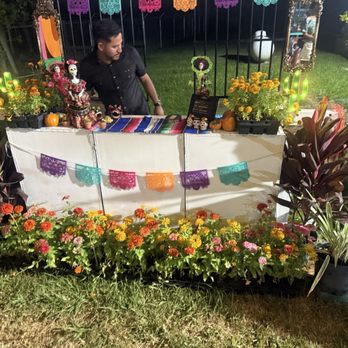 La Taquería Mexican Grill - Outside bar area that will be set up all October for Day of the Dead (Dia de Los Muertos) celebration - Mexican Near Me - Conroe, Texas