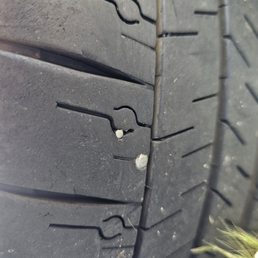 Advanced Wheels safely removed these nails and repaired the tire from the inside and out. Advanced Wheels safely removed these nails and repaired the tire from the inside and out.