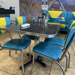 Seating booths and tables