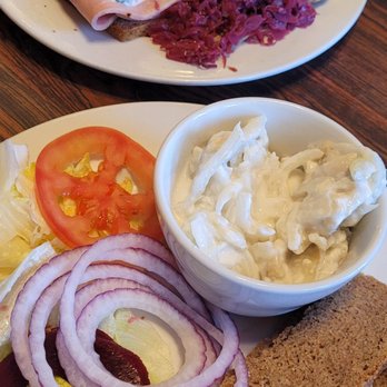 Solvang Restaurant - Open faced plate and creamed herring - Scandinavian Near Me - Solvang, California Solvang Restaurant - Open faced plate and creamed herring - Scandinavian Near Me - Solvang, California