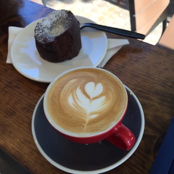 Brew - Two of my favorite things. Espresso torte and cappuccino!! - Cafes Near Me - Santa Rosa, California
