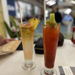 Stinger Ray's Tropical Bar & Grill - Spicy bloody and a ? Ordered a Big Swell IPA and got the mystery cocktail
