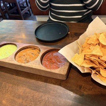 Bien Y Tu - Salsa flight with chips - Mexican Near Me - Castle Rock, Colorado Bien Y Tu - Salsa flight with chips - Mexican Near Me - Castle Rock, Colorado