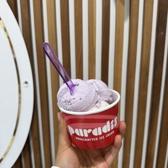 Paradis Ice Cream - double scoop - banana sundae, ube - Ice Cream & Frozen Yogurt Near Me - Seal Beach, California Paradis Ice Cream - double scoop - banana sundae, ube - Ice Cream & Frozen Yogurt Near Me - Seal Beach, California