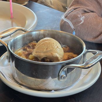 The Henry - Warm crossiant bread pudding - New American Near Me - Houston, Texas
