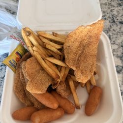 The Hush Puppy - 5 Pcs Catfish Dinner