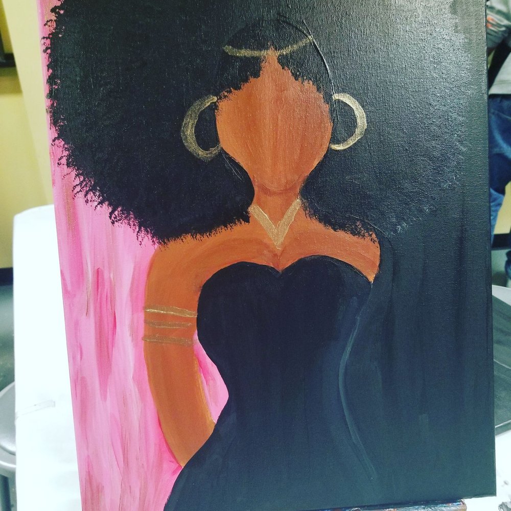 Painting With A Twist - My latest creation. Her name is Tiffany - Art Classes Near Me - Indianapolis, Indiana