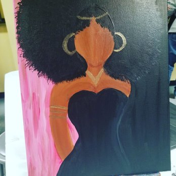 Painting With A Twist - My latest creation. Her name is Tiffany - Art Classes Near Me - Indianapolis, Indiana