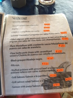 Menu photo 4 Chilitos Isla Mujeres, ROO