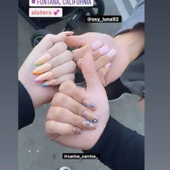 MJ Nails & Spa - Evil eye Nails Summer nails Natural look - Nail Salons Near Me - Fontana, California MJ Nails & Spa - Evil eye Nails Summer nails Natural look - Nail Salons Near Me - Fontana, California