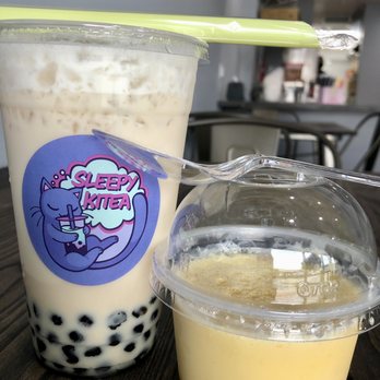Sleepy Kitea - Milk Tea with Boba and flan - Bubble Tea Near Me - Riverside, California Sleepy Kitea - Milk Tea with Boba and flan - Bubble Tea Near Me - Riverside, California
