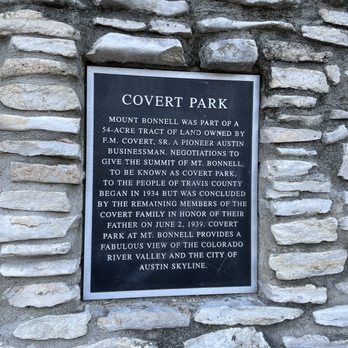 Covert Park At Mount Bonnell - 10/25/21 Signage - Hiking Near Me - Austin, Texas
