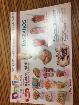 Menu photo 7 Daliz Ice Cream Glendale, AZ Menu photo 7 Daliz Ice Cream Glendale, AZ