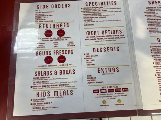 Menu photo 6 Sabrosada Fountain Valley, CA