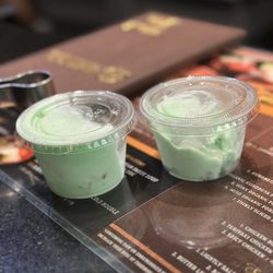 Master Kim's Korean BBQ - Pistachio ice cream for dessert