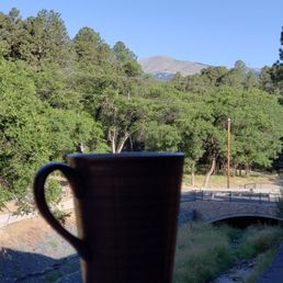 Perfect cup of coffee and view Perfect cup of coffee and view