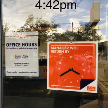 Public Storage - Even the sign says they are 90 minutes late. I don't think anyone is coming back. Other tenants here also trying to move in. - Self Storage Near Me - Miami, Florida