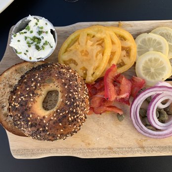 Bob's Well Bread Bakery - "Gravlox Platter" - Amazing take on traditional lox and cream cheese. Preserved lemons + caper berries are an extra added touch. - Bakeries Near Me - Ballard, California