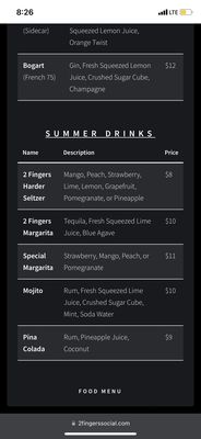 Menu photo 1 2 Fingers Social Seattle, WA Menu photo 1 2 Fingers Social Seattle, WA
