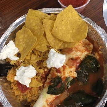 La Galera - Take out lunch - One enchilada, one Chile relleno and rice - Mexican Near Me - Niagara Falls, New York