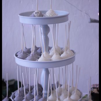 Wanna Cupcake? Bakery Cafe - a three tier cake stand with cupcakes and marshmallows - Bakeries Near Me - Puyallup, Washington Wanna Cupcake? Bakery Cafe - a three tier cake stand with cupcakes and marshmallows - Bakeries Near Me - Puyallup, Washington