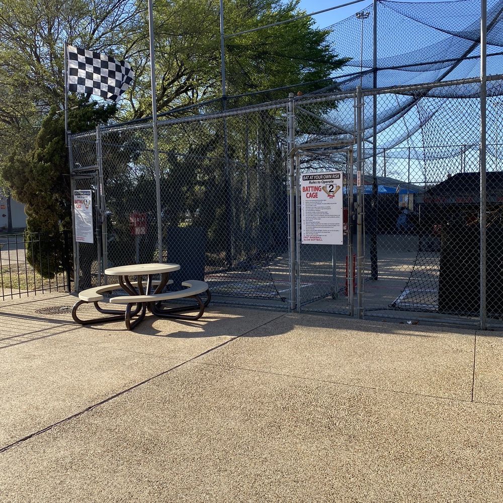 Batting cages, nobody Batting cages, nobody