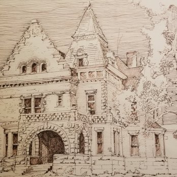 Parker House Bed and Breakfast - A drawing of the 1889 Victorian Parker House in Anniston, Alabama - Bed & Breakfast Near Me - Anniston, Alabama Parker House Bed and Breakfast - A drawing of the 1889 Victorian Parker House in Anniston, Alabama - Bed & Breakfast Near Me - Anniston, Alabama