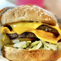 Habit Burger & Grill - "Double Char with Cheese" comes LTP, grilled onions & mayo. Winners circle all the way OuiOui :)...