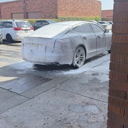 Our Tesla Model S getting some TLC from the Rivali Team in Torrance! Our Tesla Model S getting some TLC from the Rivali Team in Torrance!