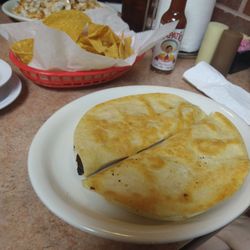Fiesta Charra - Mushroom quesadillas, liberty plate