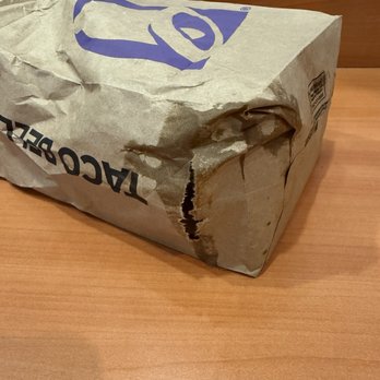 Taco Bell - The grease from the box was so much that it soaked through the bag and got all over my car - Fast Food Near Me - North Olmsted, Ohio