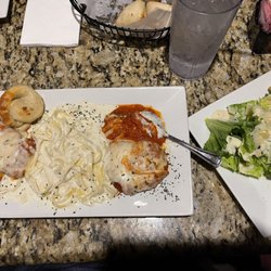 Frankie's Italian Grill - Combo Dish and Caesar Salad