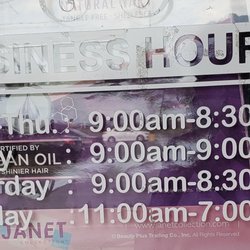 Top Beauty Supply - Business Hours // Mon-Thurs: 9:00AM-8:30PM // Fri: 9:00AM-9:00PM //Sat: 9:00AM-8:30PM // Sun: 11:00AM-7:00PM