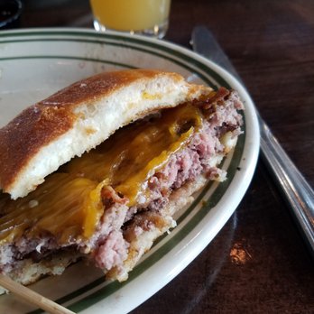 Strap Tank Brewery - Second medium rare burger medium well (it wasn't as pink as the photo looks) and mostly dry. - American Near Me - Springville, Utah Strap Tank Brewery - Second medium rare burger medium well (it wasn't as pink as the photo looks) and mostly dry. - American Near Me - Springville, Utah
