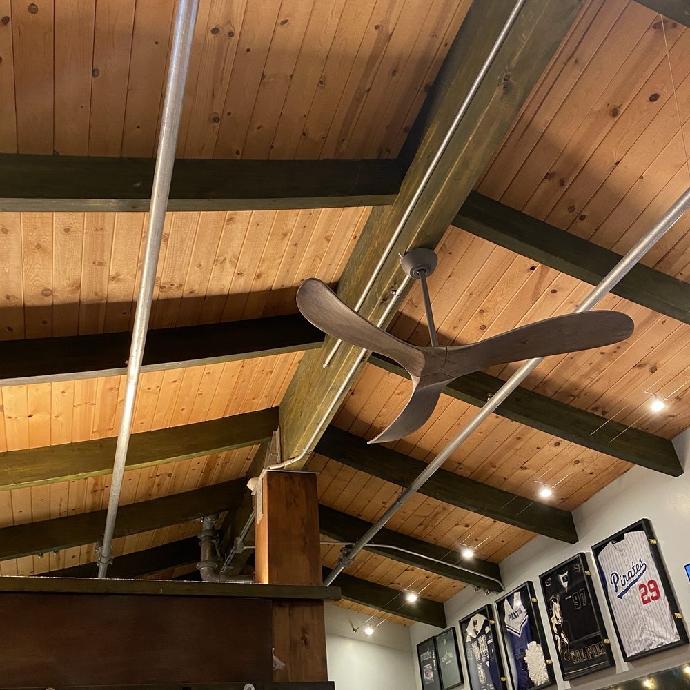 Morro Grill - Beautiful wood ceiling and cool fan - American Near Me - Morro Bay, California