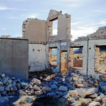 Rhyolite Ghost Town - Overbury building - Landmarks & Historical Buildings Near Me - Beatty, Nevada