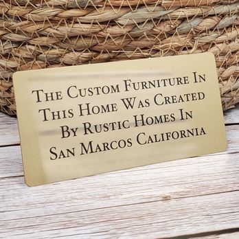 Laser-Tronics - The placard they made me in 15 minutes. - Engraving Near Me - San Marcos, California
