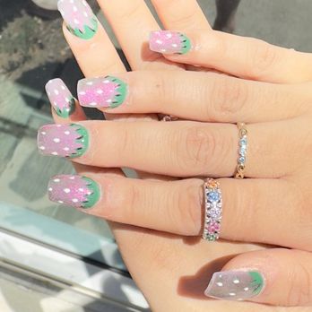 Chic Nails & Spa - Strawberry cat eyes - Nail Salons Near Me - Elk Grove, California